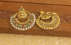 Designer Gold plated Temple earrings Tanvi16