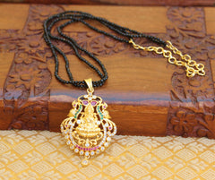 Temple Gold Plated Handmade Beads Necklace T2315