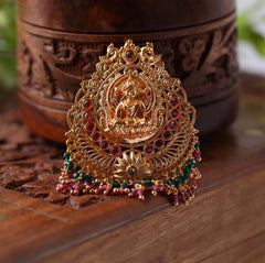 Designer micro plated Temple pendant Tanvi109
