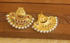 Designer Gold plated Temple earrings Tanvi17