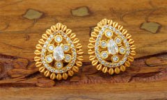 Matte Finish Designer Studs Earrings T2447