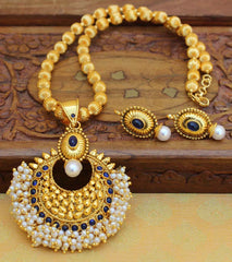 Gold Plated Handmade Pendant Necklace Set T2655