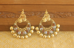 Designer Gold plated Temple earrings Tanvi02
