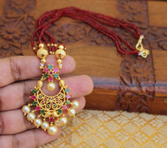 Stylish Gold Plated Handmade Beads Necklace T2258
