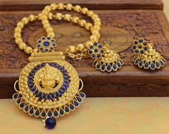 Temple Gold Plated Handmade Necklace Set T2663