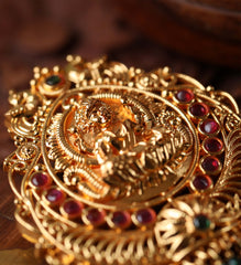 Designer micro plated Temple pendant Tanvi109