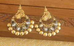 Designer Gold plated Temple earrings Tanvi03