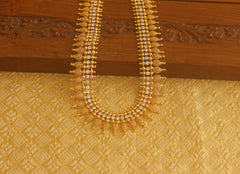 Gold plated stone long necklace Tanvi32
