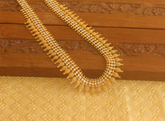 Gold plated stone long necklace Tanvi32
