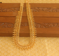 Gold plated stone long necklace Tanvi32