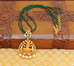 Temple Pendant with Beads Necklace T2261