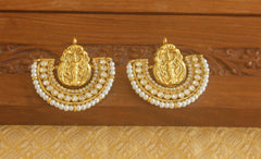 Designer Gold plated Temple earrings Tanvi04