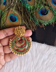 Gold Plated Genesh Temple Pendant T2864