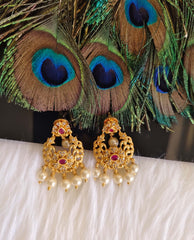 Matte Finish Stone Earrings T2872