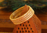 Gold Plated Stone Bangles T2934