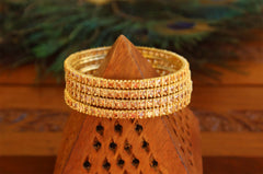 Gold Plated Stone Bangles T2934