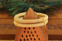 Gold Plated Pearl Bangles T3030