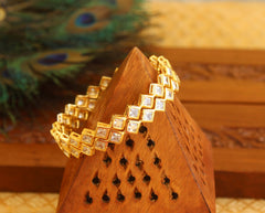 Stone Gold Plated Bangles T2917