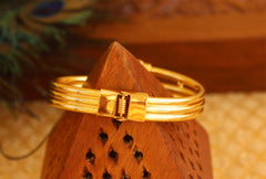 Gold Plated Multi Color Stone Kada T3071