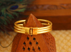 Gold Plated Multi Color Stone Kada T3073