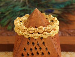 Gold Plated Designer Bangles T3019