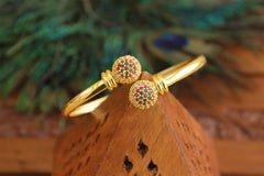 CZ Stone Gold Plated Kada T2967