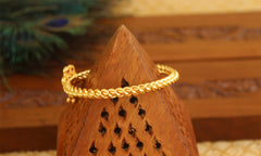 Antique Gold Plated Multi Color Stone Kada T3111