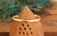 Kempu Stone Gold Plated Kada T2969