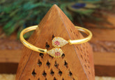 Gold Plated CZ Stone Kada T2968