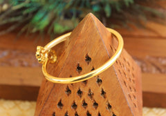 Gold Plated Stylish CZ Stone Kada T2975