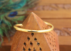 Gold Plated Pink CZ Stone Kada T2979