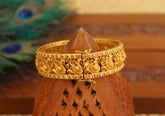 Antique Gold Plated Peacock Stone Bangle T3094