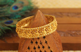 Antique Gold Plated Peacock Stone Bangle T3095
