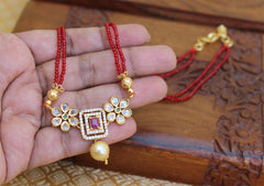 Gold Plated Beads Necklace T2329