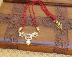 Gold Plated Beads Necklace T2329