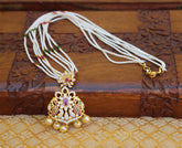 Gold Plated Peacock Beads Necklace T2274