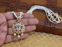 Designer Gold Plated Beads Necklace T2334