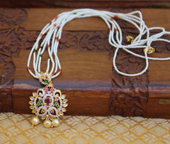 Designer Gold Plated Beads Necklace T2334