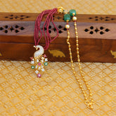 Gold Plated Peacock Handmade Beads Necklace T2254