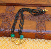 Hand Made Black Beads Necklace T2267