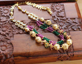 Multicolor Pearl Beads Handmade Layered NecklaceT2330