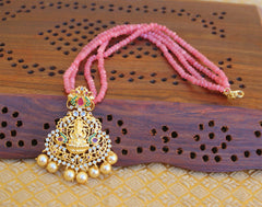 Temple Gold Plated Handmade Beads Necklace T2379