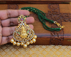 Gold Plated Handmade Beads Necklace T2381