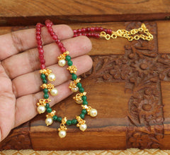 Handmade Pearl Beads Necklace T2359