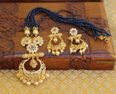 Designer Gold Plated Beads Necklace Set T2385