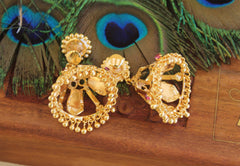 Palakka nagapadam Gold Plated Earrings T2110