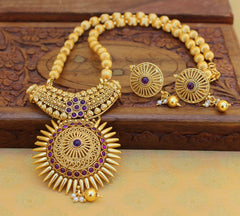 Matte Finish Handmade Necklace Set T2791