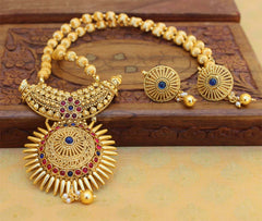 Matte Finish Handmade Necklace Set T2795