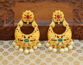 Matte Finish Stylish Pearl Earrings T2475