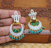 CZ Stone Gold Plated Designer Earrings T2823